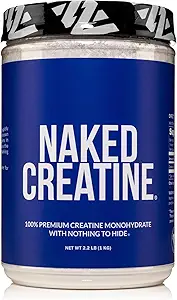 NAKED Pure Micronized Creatine Monohydrate –, 1 Bulk – NSF Certified, Vegan, Non-GMO, Gluten & Soy Free - Muscle Building, Strength Training, Gym & Fitness Supplement