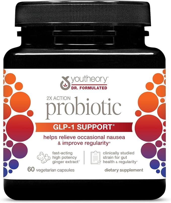 GLP-1 Support 2x Action Probiotic by Youtheory — GLP-1 supplement